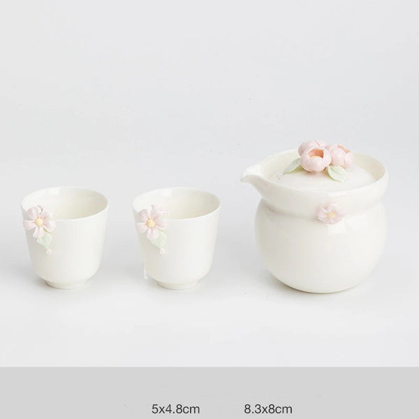 Pink Ceramic Tea Set-ToShay.org