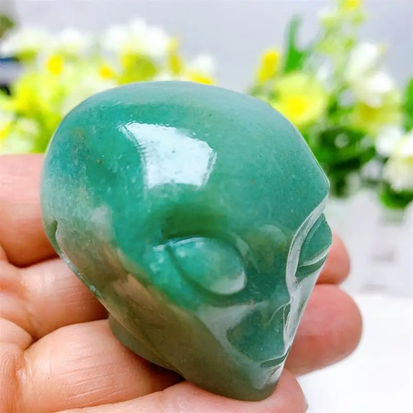 Green Aventurine Alien Head-ToShay.org