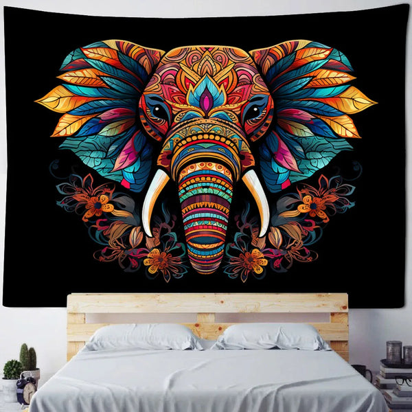 Elephant Art Tapestry-ToShay.org