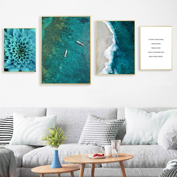 Blue Ocean Wall Art-ToShay.org