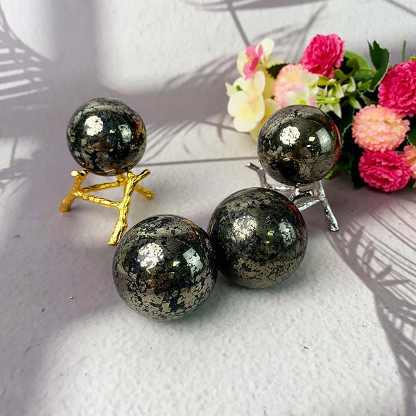 Silver Iron Pyrite Ball-ToShay.org