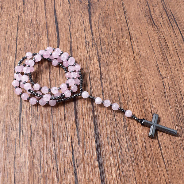 Mixed Quartz Crystal Rosary Beads-ToShay.org