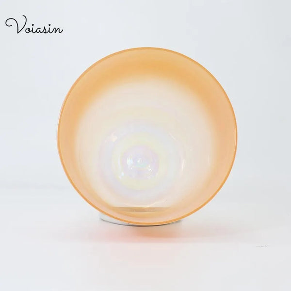 Orange Clear Crystal Bowl-ToShay.org