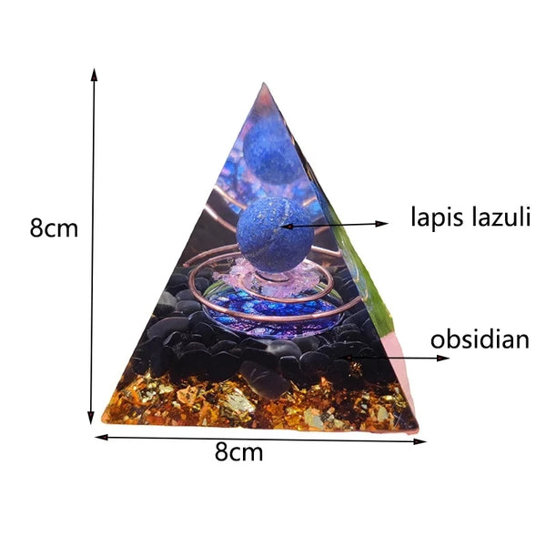 Energy Crystal Orgonite Pyramid-ToShay.org