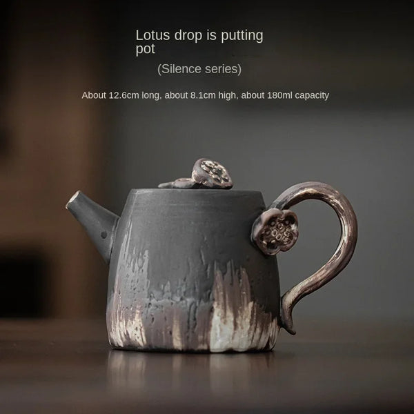 Stoneware Lotus Seedpod Teapot-ToShay.org