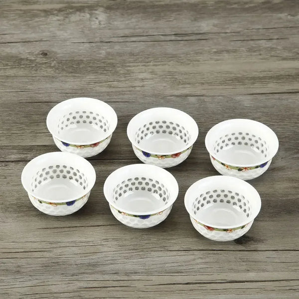 White Ceramic Teacup Sets-ToShay.org