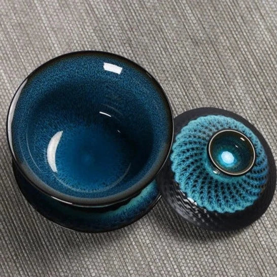 Blue Glazed Ceramic Teapots-ToShay.org