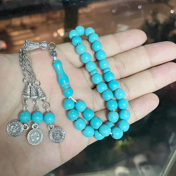 Blue Turquoise Prayer Beads-ToShay.org