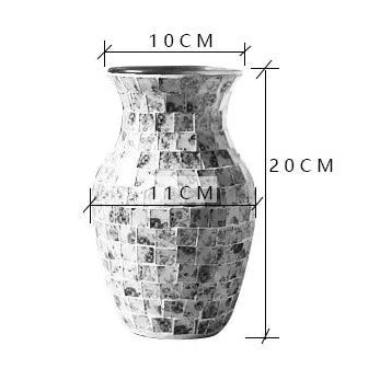 Mosaic Glass Vase-ToShay.org