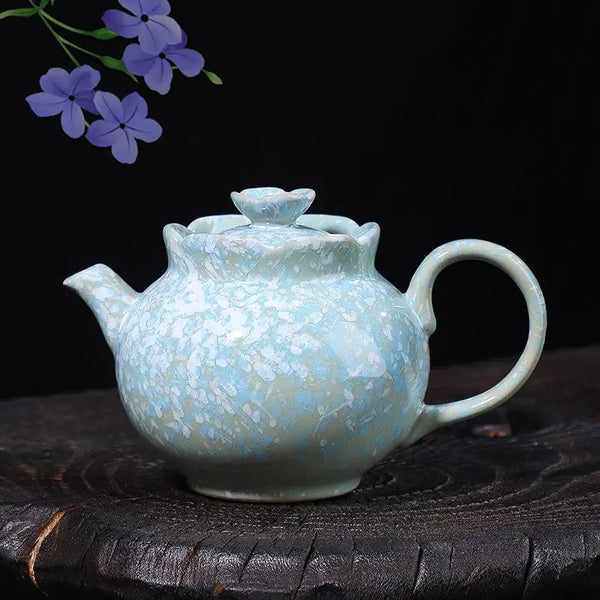 Blue Snow Flower Tea Pot-ToShay.org