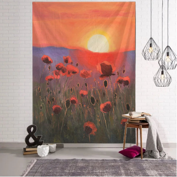 Flower Art Tapestry-ToShay.org