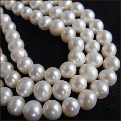 White Pearl Beads-ToShay.org