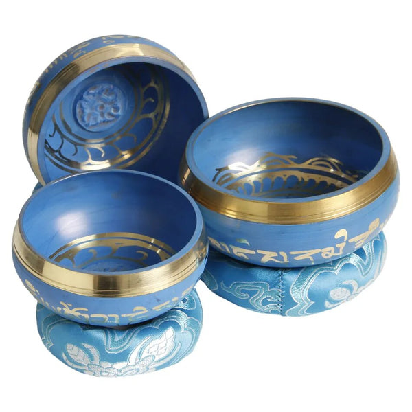 Blue Singing Bowl Set-ToShay.org