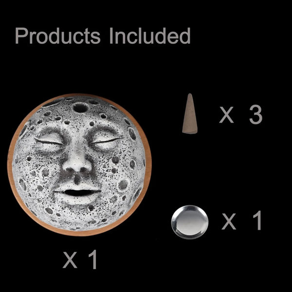 Moon Face Incense Burner-ToShay.org