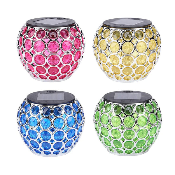 Mosaic Glass Ball Solar Lights-ToShay.org