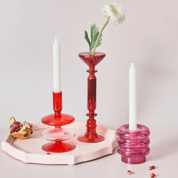 Glass Candlesticks-ToShay.org