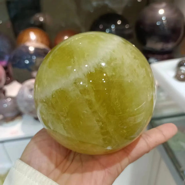 Yellow Quartz Ball-ToShay.org