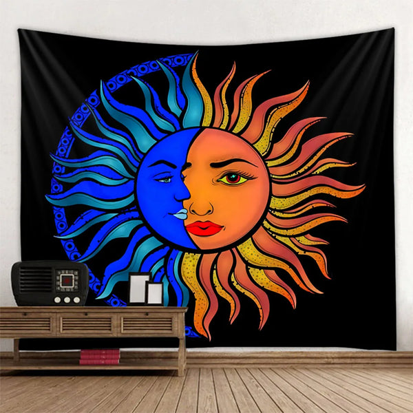 Sun Moon Art tapestry-ToShay.org