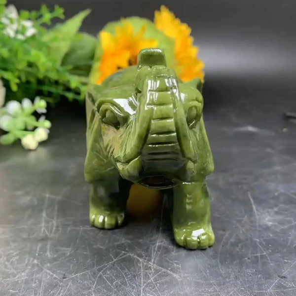 Green Jade Elephant-ToShay.org