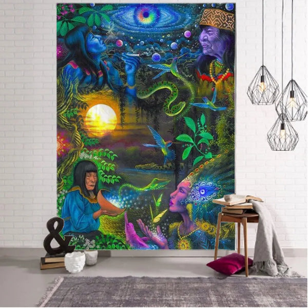 Psychedelic Art Tapestry-ToShay.org