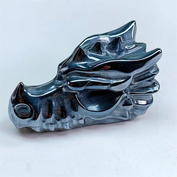 Silver Terahertz Dragon Skull-ToShay.org