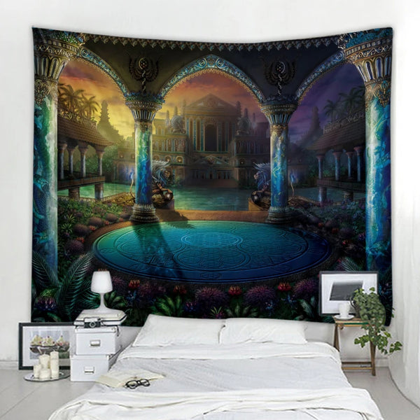 Psychedelic Palace Art Tapestry-ToShay.org