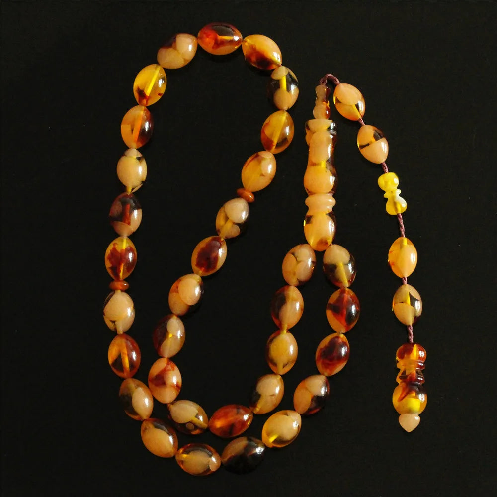 Yellow Amber Prayer Beads-ToShay.org