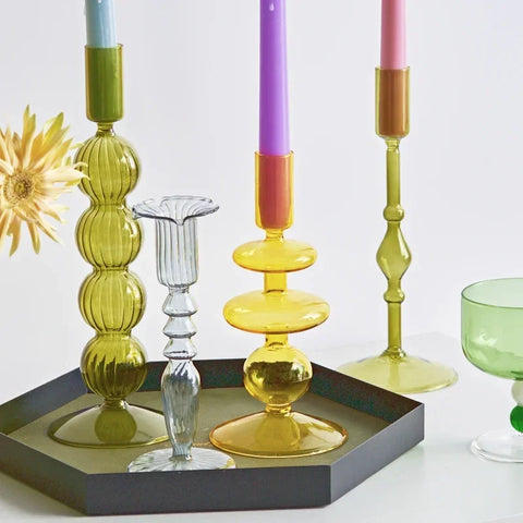 Glass Candle Holder-ToShay.org