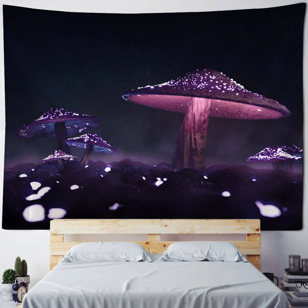 Mushroom Art Tapestry-ToShay.org