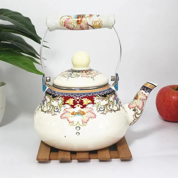 Glazed Porcelain Tea Kettle-ToShay.org