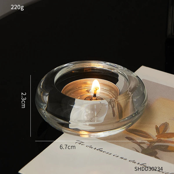 Clear Glass Tealight Holders-ToShay.org