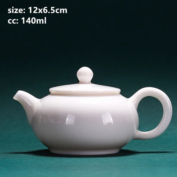 White Porcelain Teapots-ToShay.org