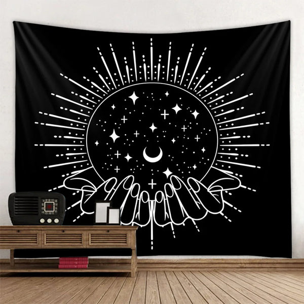 Sun Moon Art Tapestry-ToShay.org