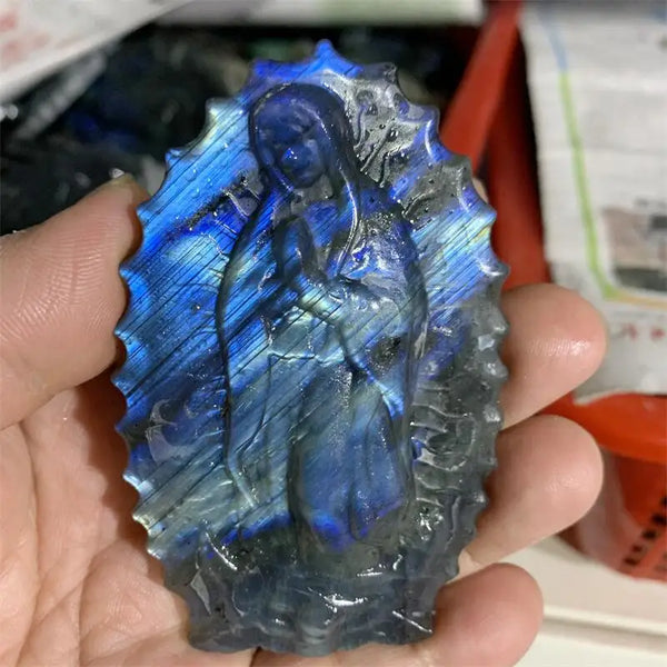 Blue Labradorite Madonna-ToShay.org