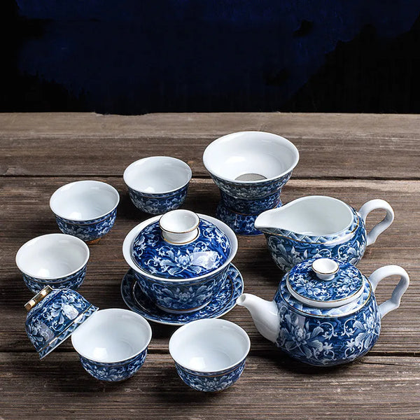 Blue White Porcelain Tea Sets-ToShay.org