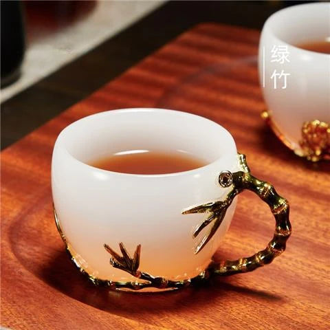 Clear Porcelain Tea Cups-ToShay.org