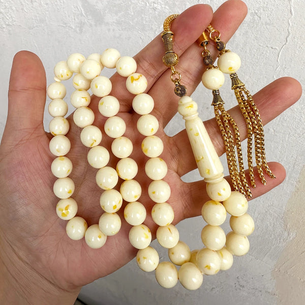 Yellow Amber Prayer Beads-ToShay.org