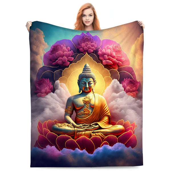 Buddha Plush Blanket-ToShay.org