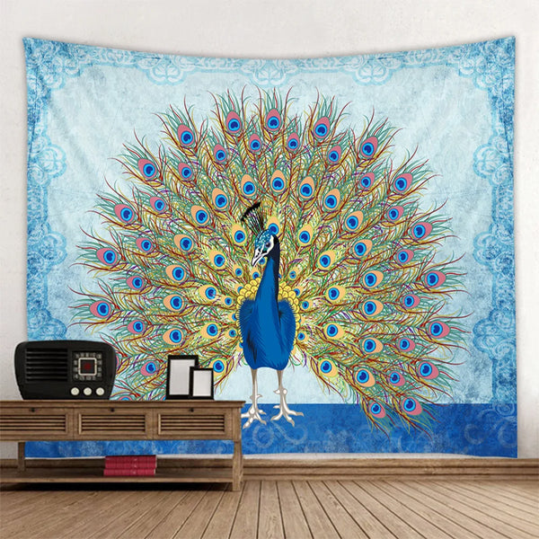 Peacock Art Tapestry-ToShay.org