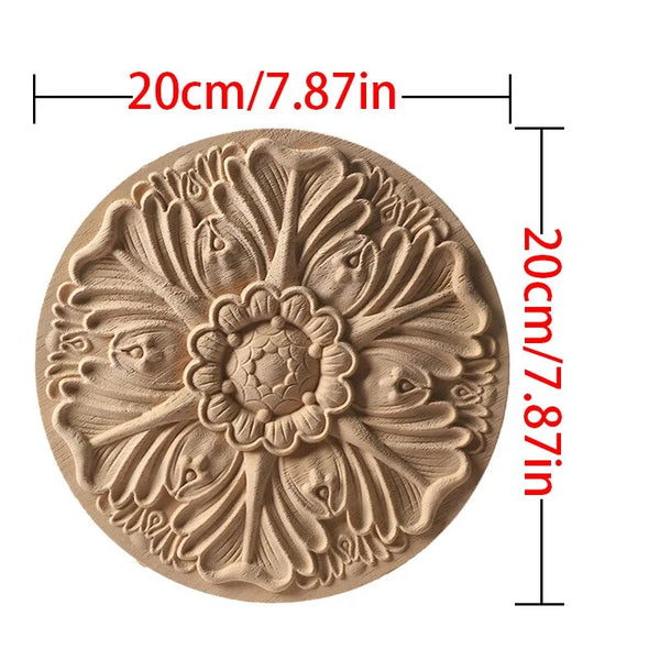 Wood Carved Flower Panel-ToShay.org