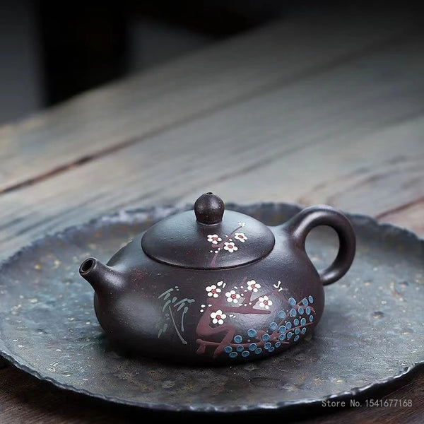 Plum Blossom Clay Teapot-ToShay.org