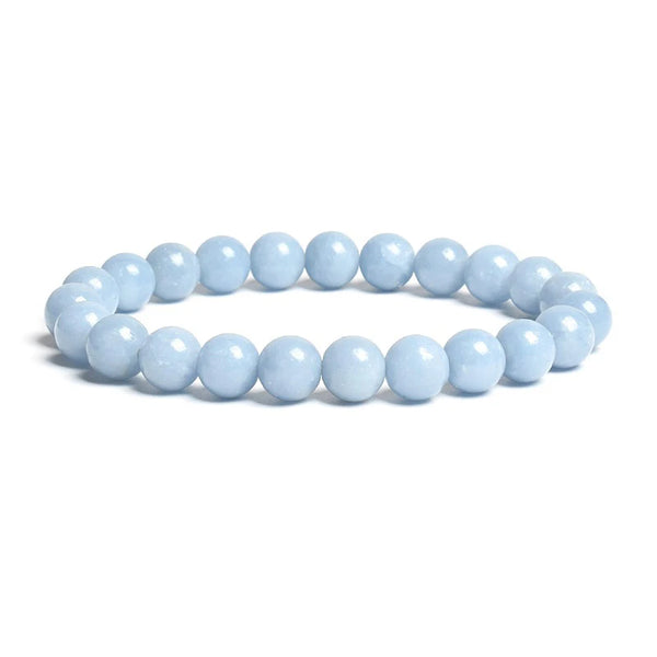 Blue Angelite Bead Bracelets-ToShay.org