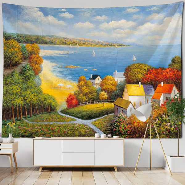 Sea View Art Tapestry-ToShay.org