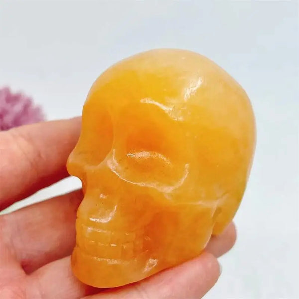 Yellow Calcite Skull-ToShay.org