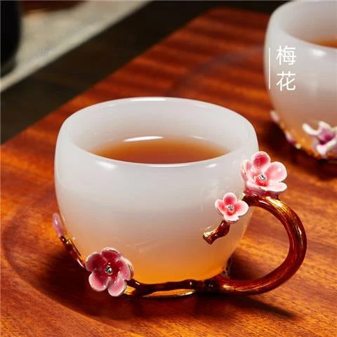 Clear Porcelain Tea Cups-ToShay.org