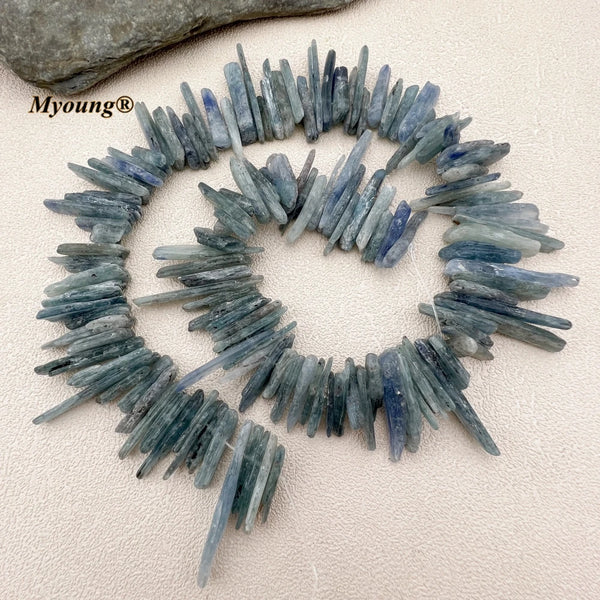 Blue Kyanite Rough Chip Beads-ToShay.org