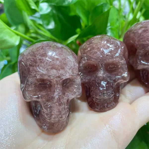 Red Strawberry Quartz Skull-ToShay.org