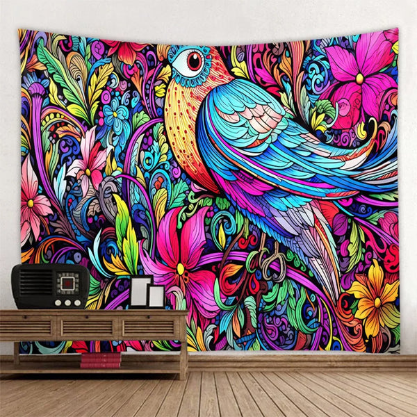 Garden Bird Art Tapestry-ToShay.org