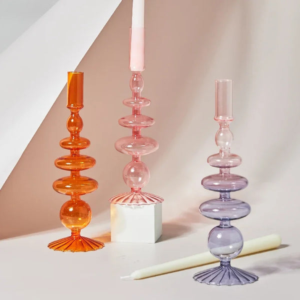 Glass Candle Holder-ToShay.org