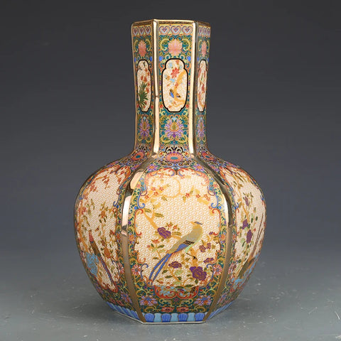 Painted Ceramic Vase-ToShay.org